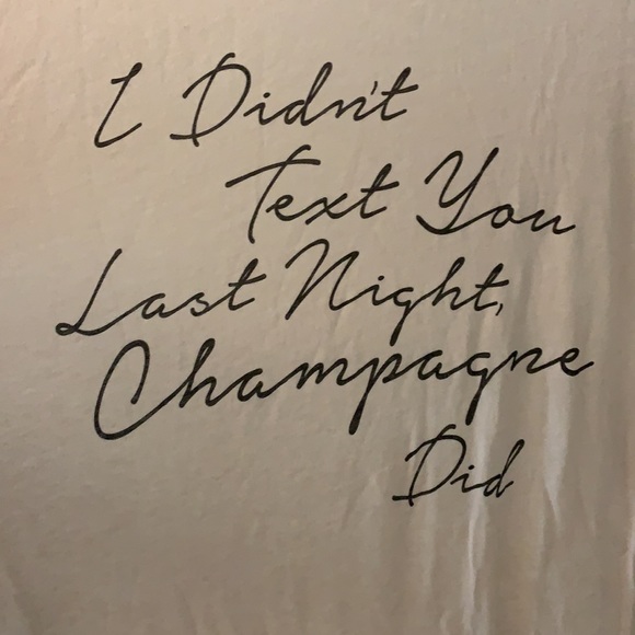WILDFOX Drunk Text Manchester Tee in Rose Smoke - Picture 5 of 5